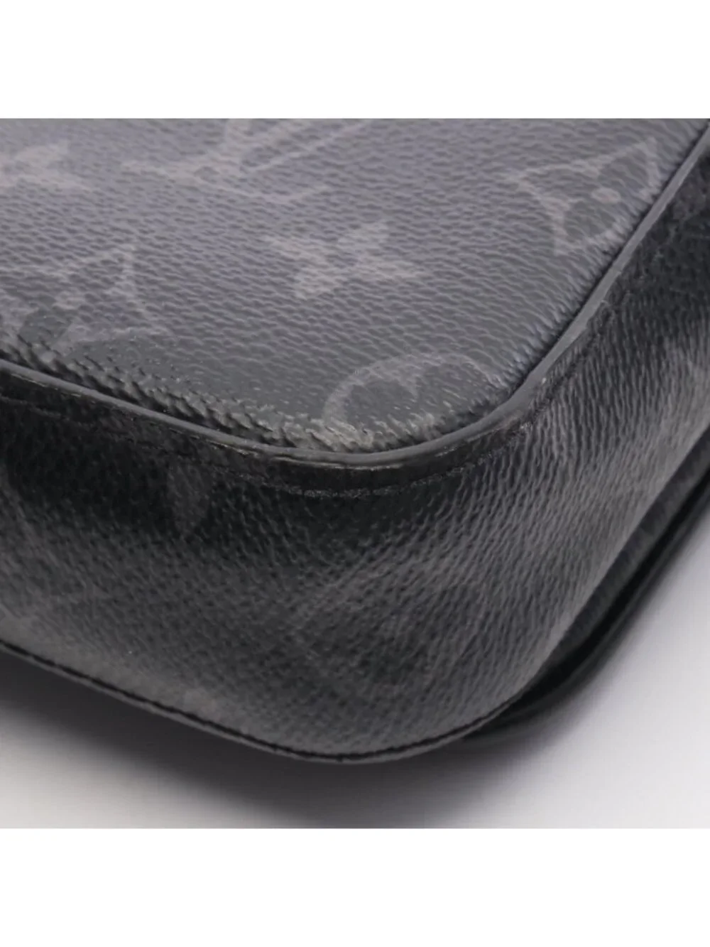 Louis Vuitton Shoulder Bag Trio Messenger Monogram Eclipse Canvas Leather